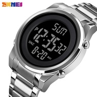 SKMEI ดิจิตอล2 Time Mens นาฬิกาแฟชั่น LED Digital นาฬิกาข้อมือ Chrono Count Down Alarm ชั่วโมงสำหรับ Mens Reloj Hombre 1611