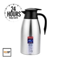 2 Litre 304 Stainless Steel Vacuum Insulated Flask with Press Button