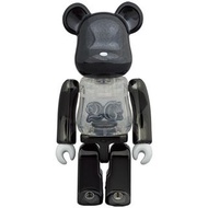 Be@rbrick 2G Black Chrome發光款500%