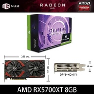 {asfrdt} การ์ดจอ mllse AMD RX 5700 XT 8GB GDDR6 256Bit PCI-E 4.0 × 16 6 + 8Pin เรเดียน GPU RX วิดีโอ