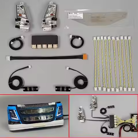 JUWUBA 1:14th Scale 4 In 1 Light Set Lamp System MFC-03 01 for Tamiya RC Truck Tipper VOLVO FH16 750