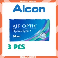 Alcon Air Optix Plus HydraGlyde Silicone Hydrogel Monthly Disposable Clear Contact Lenses (3 PCs)