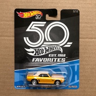 Hot Wheels 69 Camaro Yellow Favorites 50th