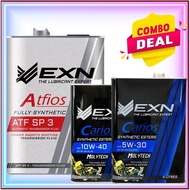[COMBO DEALS] EXN ATFIOS ATF SP3 4 LITER + EXN ENGINE OIL  CARIOS  MOLYTECH SYNTHETIC ESTER 5W-30/10