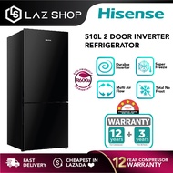 Hisense 510L 2 Door Inverter Refrigerator RB548N4ABN | Fridge | Bottom Mount Freezer | Peti Sejuk