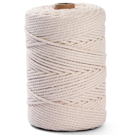 Macrame Cord 1/2/3/4/5/6mm 10/100Yards Cotton Macrame Rope Craft Cord for DIY Crafts Knitting Plant