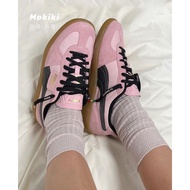 Pum Liga Leather Pink Black Beige German Training Shoes Sneakers Sports Casual Shoes Women's Shoes39