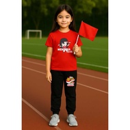 MERAH Children's Suit T-shirt and Jogger Patriot Small Indonesian Independence Day 80 Suit 17 August