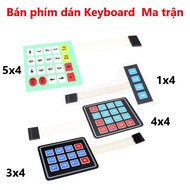 Keyboard stickers 1x4, 3x4, 4x4, 5x4 - Keyboard matrix
