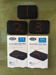 Lacie rugged ssd pro 1TB 2TB 4TB thunderbolt 3 external SSD外置固態硬碟