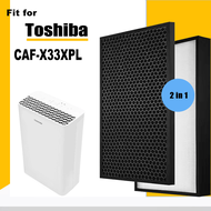 แผ่นกรองถ่านกัมมันต์ Hepa สำรอง CAF-H20(W) สำหรับเครื่องฟอกอากาศ Toshiba CAF-X33XPL CAF X33XPL