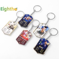[Eighth] Soccer Players Car Keychain Football Scoring Card Keychain Soccer Players Around Backpack D
