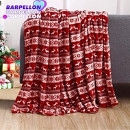 BARPELLON Sofa Blanket, Soft Elk Snowflake Cosy Snuggle Blanket,  Winter Warm Flannel Washable Xmas 