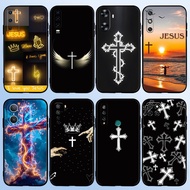 for Huawei Nova 2i 2 Lite 3 3i 4E 5i 5T 7 10 SE 8i Y61 Jesus's Cross 4Y16 TPU Black Soft Silicone Ph