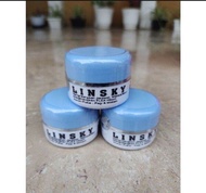 CREAM LINSKY TUTUP BIRU /LINSKY BERSEGEL EMBOS BERHOLOGRAM ORIGINAL TERMURAH