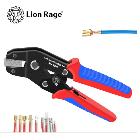 European style crimping pliers SN-2549, manual crimping tool crimping range (. 08-0.5/0.25/0.5/1.0mm