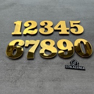3D House Number Cluster Acrylic and Boarding House Aesthetic