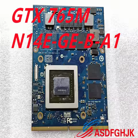For Dell Alienware M15X M17X M18X Laptop Vga Graphics Card GTX765M GTX 765M N14E-GE-B-A1 DDR5 2GB MX