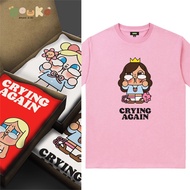 COD Baju Tshirt Budak Lelaki Crybaby Cotton Top Kids & Adults Cartoon Round Neck Tee | Unisex 100cm-