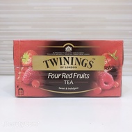 British TWININGS Downing Tea Four Red Fruit (2g X 25 Pcs) Valid Period 2028/11/18