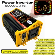 JOYUHON 6000WCar Power inverter DC12V TO AC220V power inverter converter with Dual USB and universal