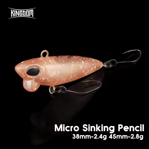 Kingdom Mini Pencil Fishing Lure 2.4g 38mm 2.8g 45mm Sinking Artificial Slim Pencil Wobblers For Tro