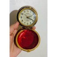 Affordable Seiko Repeat 2 Jewels Manual Wind Travel Alarm Clock, tested okay