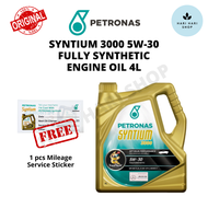 【Syntium 3000 5W-30】100% Original Petronas Syntium 3000 5W-30 Fully Synthetic Engine Oil (4L) Minyak Hitam Enjin Original 5W-30