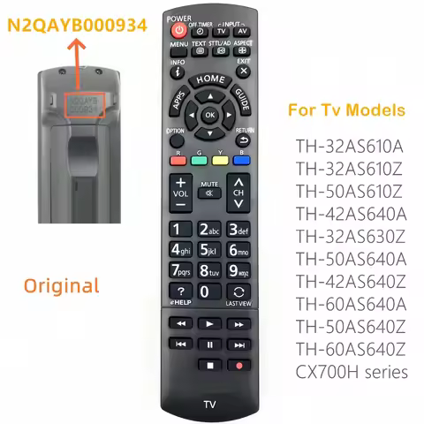 Original Remote Control N2QAYB000934 For Panasonic TV TH-32AS610A TH-32AS610Z TH-50AS610Z ​TH-42AS64