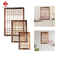 [fineblueua] Window Frame Yard Trellises Wood Window Pane Wall Pediments Easy to Hang