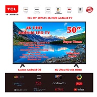 TCL 4K UHD Smart Android TV 50P615 50 inch LED TV - TCL 4K UHD Android TV