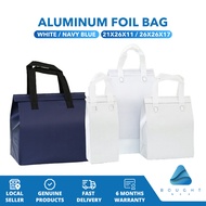 Aluminum Foil Bag 21x26x11 And 26x26x17 White Navy Blue Avocado - Food Delivery Insulation Bags Ther