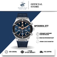 Beverly Hills Polo Club BHPC Jam Tangan Lelaki Men's Rubber Quartz Watch BP3690X