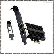 [L W H Y] 2500Mbps Pcie to RJ45 I226-V Network Card 2.5G Gigabit Ethernet Dual Ports 100/1000/2500Mb