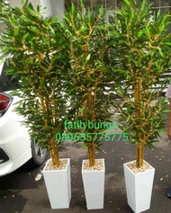 Spesial Pohon Bambu Hias/Bambu Plastik/Penyekat Ruangan/Bunga Plastik