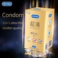 [Free Shipping]High Quality Mixed 3 Style Ultra Thin Durex Condoms for Men Fetherlite Natural Latex Condom Tight Ultra Thin Safe Contraception