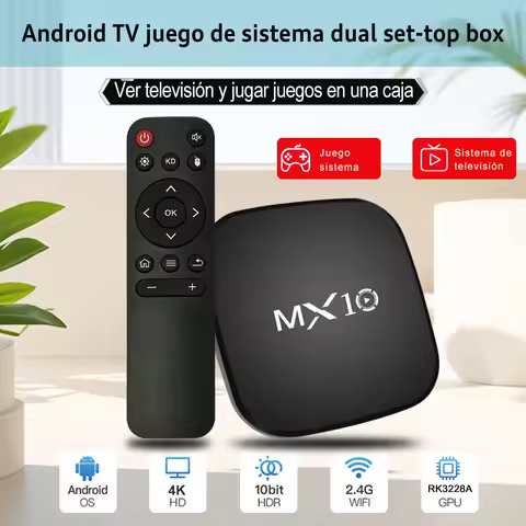 Smart TV Box MX10 Basic Android 7.1 ARM Mali-400 MP2 DDRIII 1GB EMMC 8GB Support 24 languages Smart