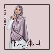 Tudung Bawal Satin Bubble Printed Labuh Bidang 60 Dengan Batu Tabur