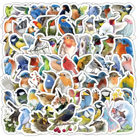 Cute Stickers Pack Kawaii Birds Aesthetic Stationery Supplies Lot Office School Teacher Scrapbooking