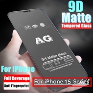 9D Frosted Protective Film for iPhone 15 Pro Max 15plus 14 13 14 pro Max Tempered Glass Films For i1