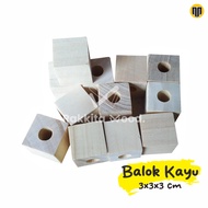 3x3x3 cm wood - Wooden box - Wooden dice