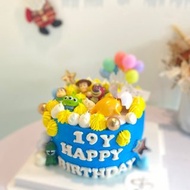 蛋黃哥與玩具總動員 公仔蛋糕 三眼怪 客製化 生日蛋糕 鑠甜點