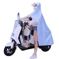 Raincoat Electric Car Double Mother and Child Female 2023 Matching Rainproof Motorcycle Special Transparent Poncho Rain-Proof Dual-Use