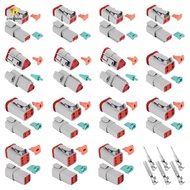 140Pcs Deutsch DT Series Waterproof Wire Connector Kit DT06-2/3/4/6S DT04-2/3/4/6P Automotive Sealed