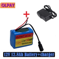 Jungla 3S2P 12V 12800mAh battery 18650 Li-ion 12.8 Ah Rechargeable batteries with BMS Lithium，Includ