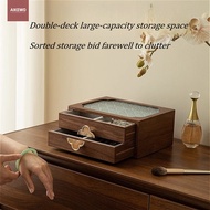 AIKEWO Jewelry storage box wooden jewelry box gold jewelry box solid wood storage box gift