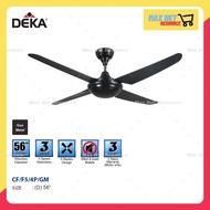 DEKA KRONOS F5-4P 56" GUN METAL CEILING FAN