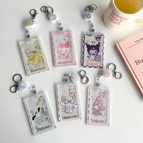 Sanrio Hello Kitty Keychain Anime Cartoon Couple Bag Pendant Key Ring Keychain Accessories Student B