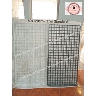 (60x120cm-Thin) Wall Mount Screen Wire Mesh Grid Wall Decoration