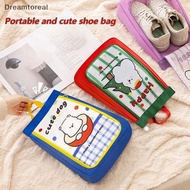 [DMT] Portable And Cute Shoe Bag/suitcase, Hand-held Dustproof Double-layer Large Capacity Shoe Bag 